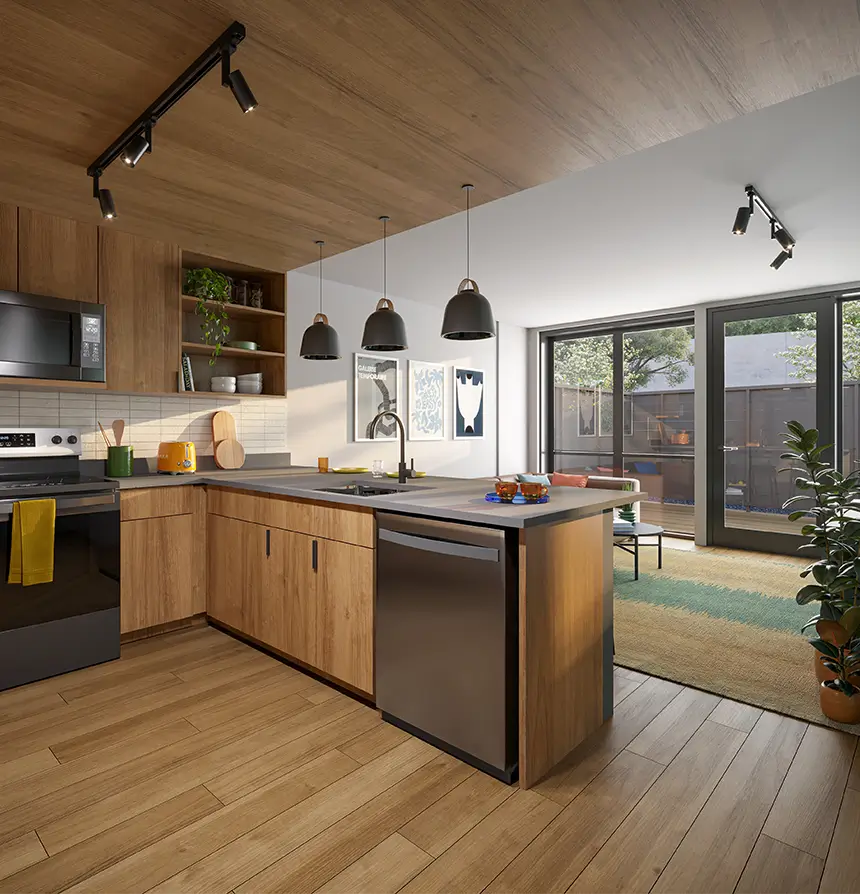 modern apartment kitchen