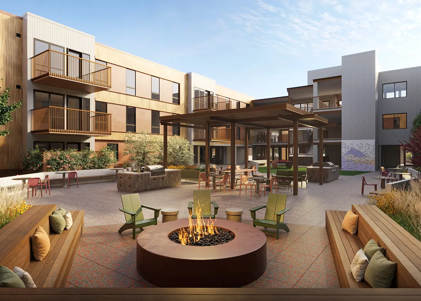 outdoor courtyard