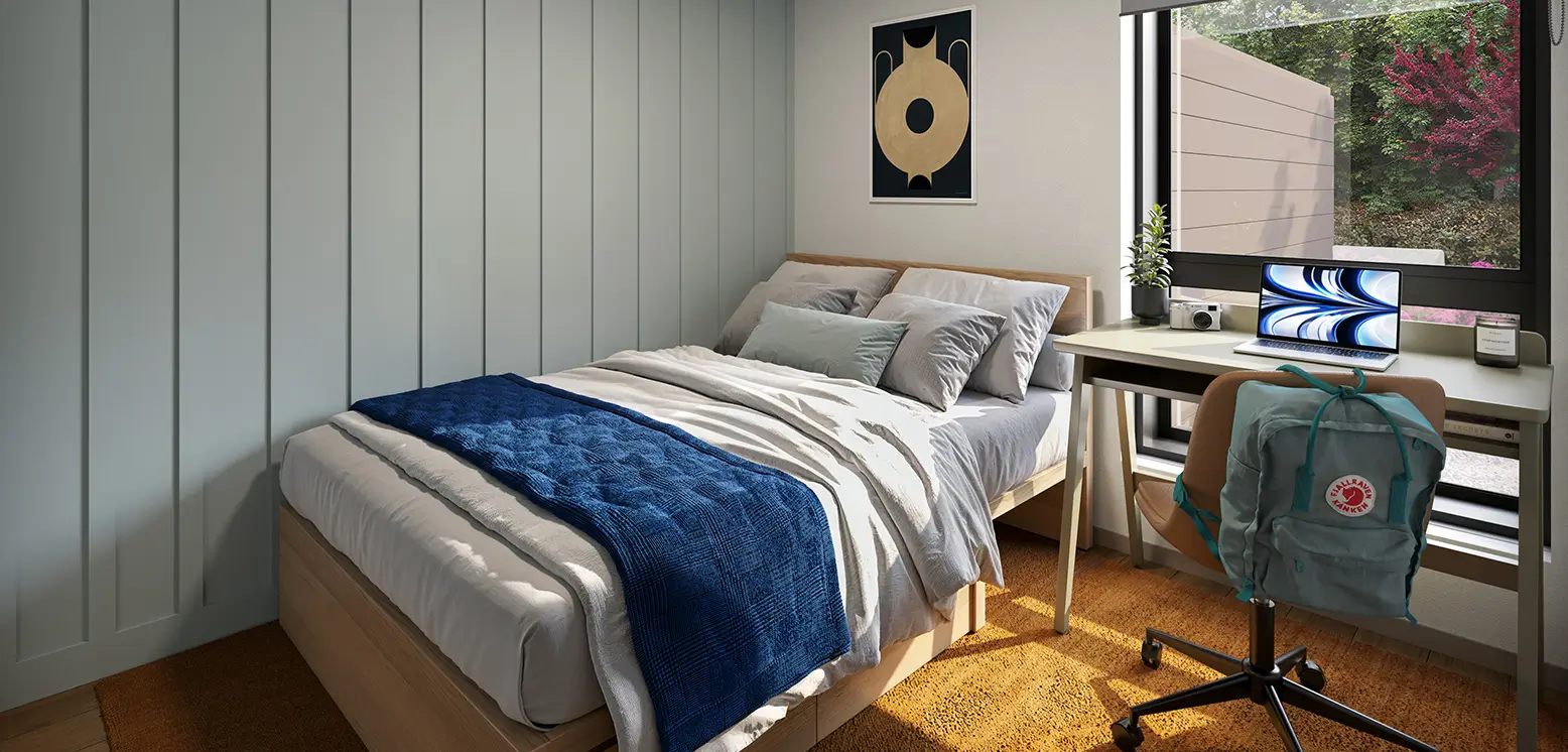 furnished bedroom
