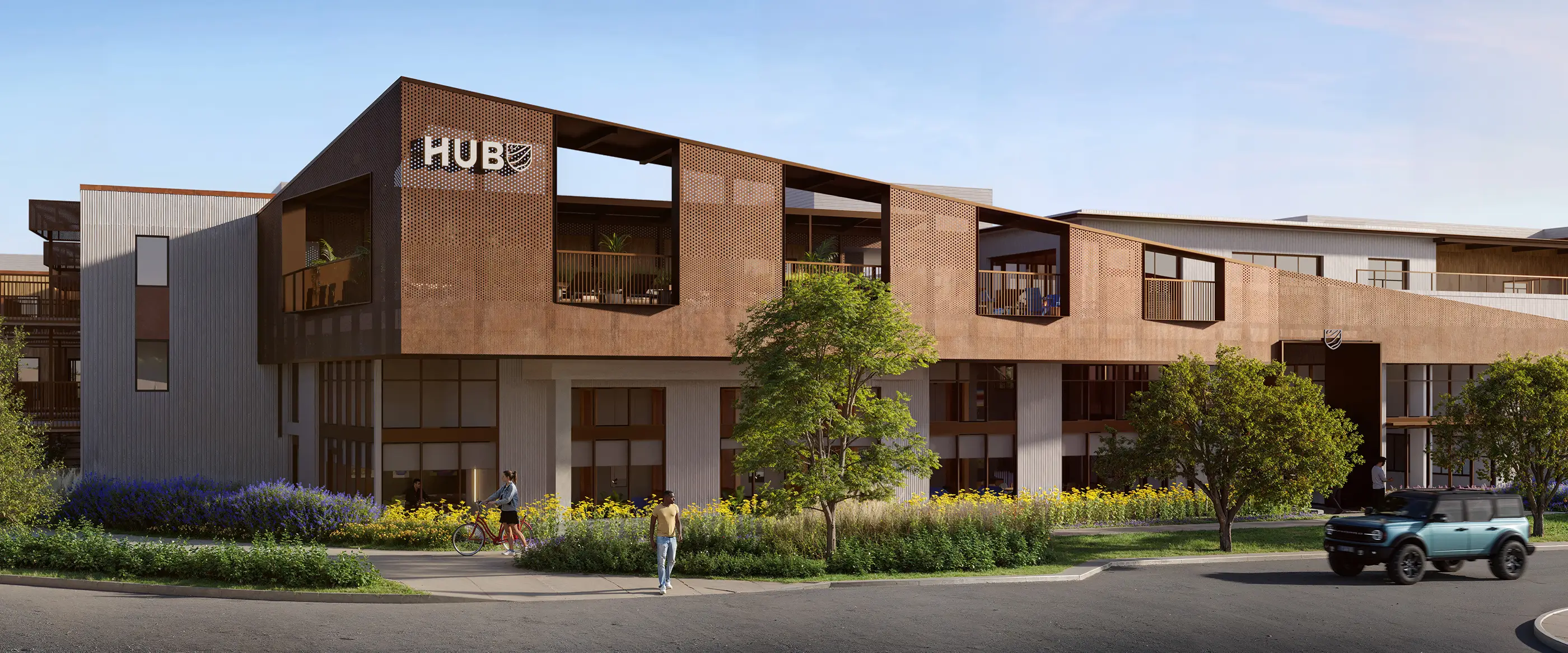 exterior of Hub Boulder