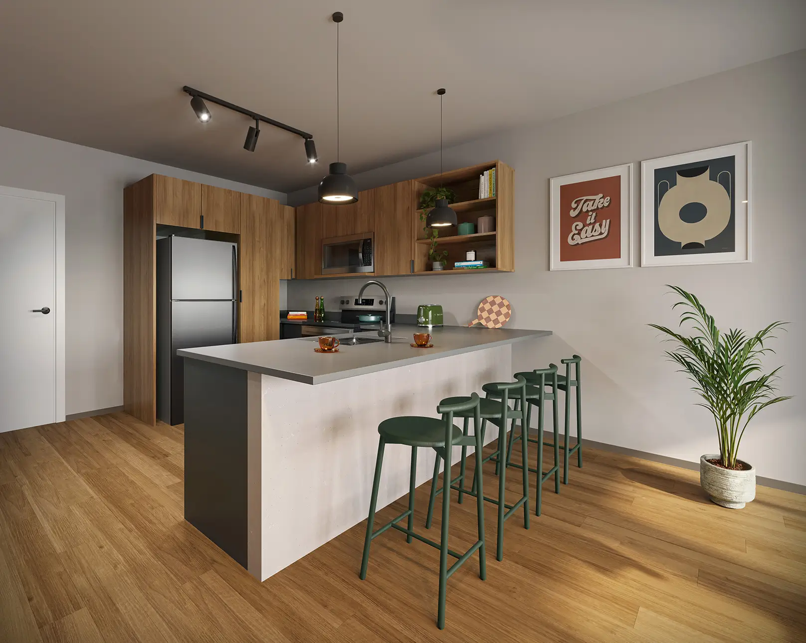 modern apartment kitchen