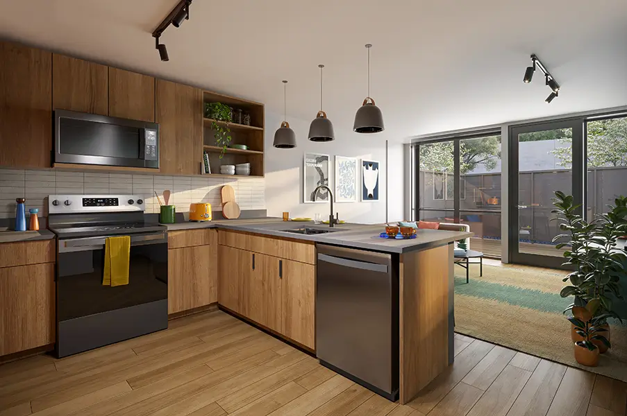 modern apartment kitchen